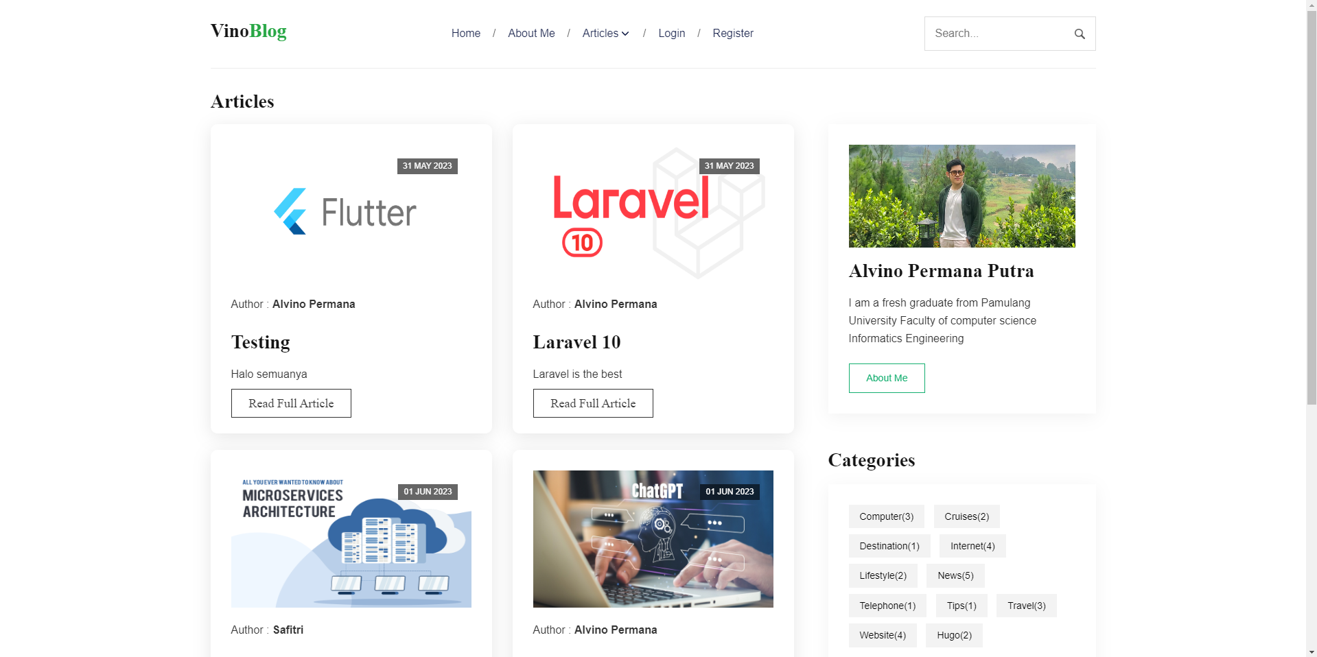 Laravel blog